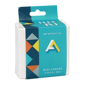 Art Alternatives Mini Canvas 4 Pack 3"x3"