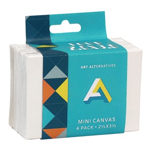 Art Alternatives Mini Canvas 4 Pack 2.5"x3.5"