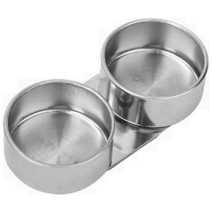 Art Alternatives Stainless Steel Twin Palette Cups 1-5/8"x7/8" Small
