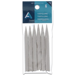 Art Alternatives Tortillons 6 Pack 1/4" Medium