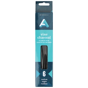 Art Alternatives Vine Charcoal 6 Pack Medium