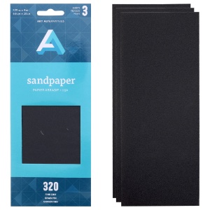 Art Alternatives Sandpaper Sheets 3 Pack Fine