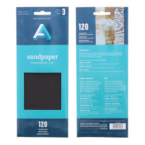 Art Alternatives Sandpaper Sheets 3 Pack Coarse
