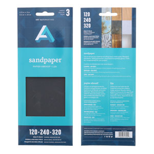 Art Alternatives Sandpaper Sheets 3 Pack Multi