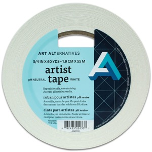 Art Alternatives pH Neutral Artist Tape 3/4" x 60yd White