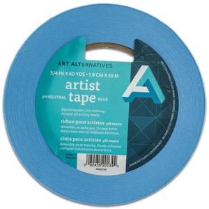 Art Alternatives pH Neutral Artist Tape 1/4" x 60yd Blue