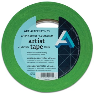 Art Alternatives pH Neutral Artist Tape 3/4" x 60yd Green