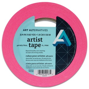 Art Alternatives pH Neutral Artist Tape 3/4" x 60yd Pink