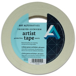Art Alternatives pH Neutral Artist Tape 1" x 60yd White