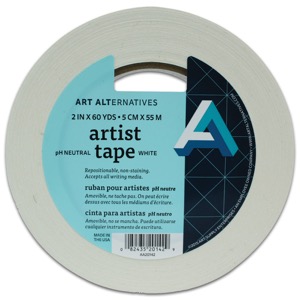 Art Alternatives pH Neutral Artist Tape 2" x 60yd White