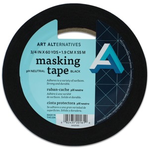 Art Alternatives pH Neutral Masking Tape 3/4" x 60yd Black