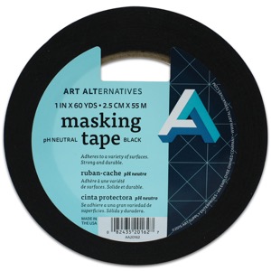 Art Alternatives pH Neutral Masking Tape 1" x 60yd Black