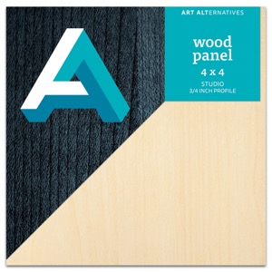 Art Alternatives Wood Panel 3/4" Studio 4" x 4"