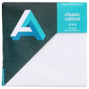 Art Alternatives Classic Cotton Studio Canvas 3/4" Trad. 4"x4"