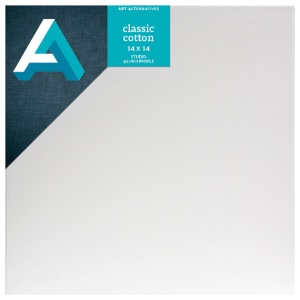 Art Alternatives Classic Cotton Stretched Canvas 3/4" Studio 14"x14"