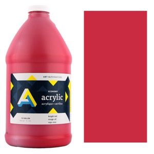 Art Alternatives Economy Acrylic Half Gallon Bright Red