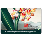 Art Supply Warehouse Gift Card $25 "Temple of Flora"