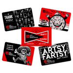 Art Supply Warehouse Gift Card Pack - Five $10 "Fun" Cards