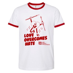 ASW Pride T-Shirt 2023 White/Red Size XL