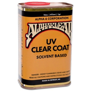 Alpha 6 Corporation AlphaKlear 16oz Solvent Based UV Clearcoat