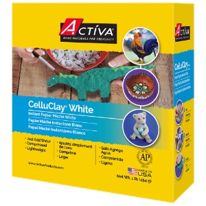 Activa CelluClay Instant Papier Mache 1lb White