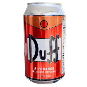 Simpsons Duff A L'Orange Energy Drink 12oz