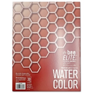 Bee Paper Company Bee ELITE Artist Premium Watercolor Paper Pad 9"x12"