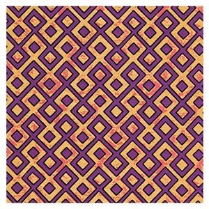 Black Ink Indian Tessellation Paper 22"x30" Purple/Orange