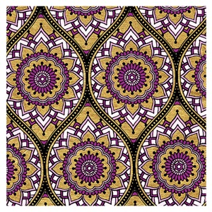 Black Ink Indian Bohemian Paper 22"x30" Gold/Black/Lilac/Purple