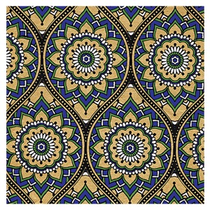 Black Ink Indian Bohemian Paper 22"x30" Gold/Blue/Green/Black/White