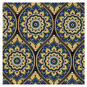 Black Ink Indian Bohemian Paper 22"x30" Gold/Blue/Green/Black/White