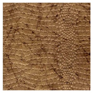 Black Ink Indian Embossed Reptile 22"x30" Desert Gold