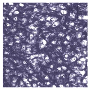 Black Ink Ogura Lace Paper 21"x31" Navy
