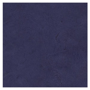 Black Ink Lokta Paper 20"x30" Deep Royal Blue