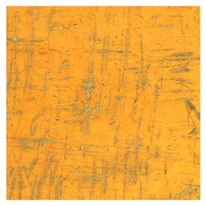 Black Ink Lokta Paper 20"x30" Gold Brush On Tiger Yellow