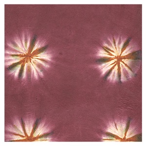 Black Ink Tie Dyed Lokta Paper 19"x29" Cranberry