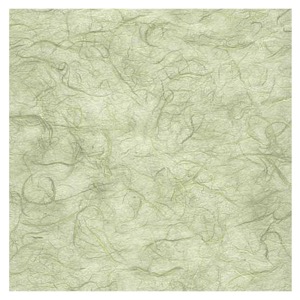 Black Ink Unryu Paper 8.5"x11" Green Mist