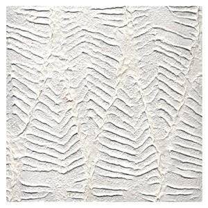 Black Ink Heavy Embossed Banana Leaves Paper 22"x30" Natural White