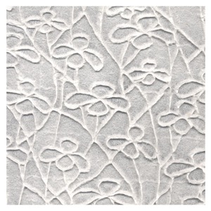 Black Ink Heavy Embossed Lucky Clovers Paper 22"x30" White