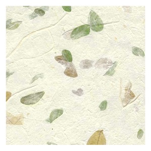 Black Ink Garden Series Raintree Leaves Paper 22"x30" Natural White