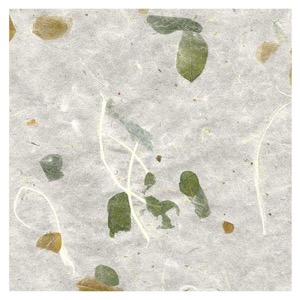 Black Ink Garden Series Smooth Raintree Leaves Paper 22"x30" Natural White