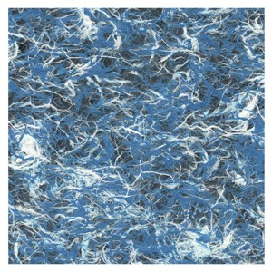 Black Ink Kozo Fiber Paper 25"x37" White/Ocean Blue