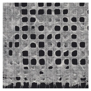 Black Ink Ultralite Gossamer Mulberry Paper 21"x30" White