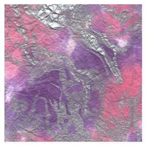 Black Ink Marbled Momi Paper 24"x36" Pink/Purple/Silver