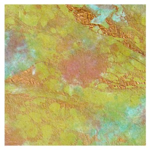 Black Ink Marbled Tropical Reef Momi Paper 24"x36" Green/Blue/Pink/Copper