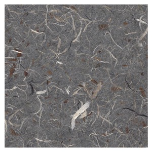 Black Ink Natural Chunky Chiri Kozo Paper 25"x37" Grey/Ivory/Brown