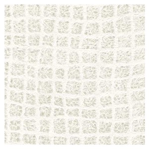 Black Ink Lace Patterned Window Panes Mulberry Paper 25"x37" White