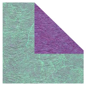 Black Ink Reversible Unryu Paper 24"x35" Purple/Aegean