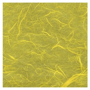 Black Ink Unryu Mulberry Paper 25"x37" Bright Yellow