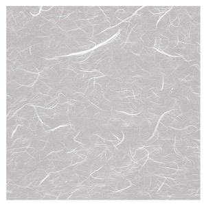 Thai Metallic Thread Unryu/Mulberry Paper - WHITE w/ Silver Thread